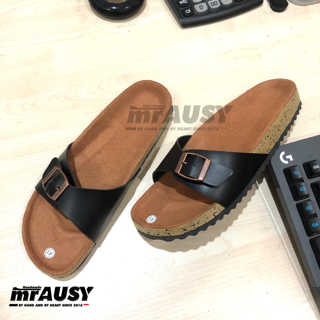 Sandal Selop Wanita Cewek Casual mrAUSY Ringan Strap 1 Gesper 1