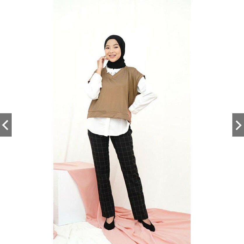 JAYA.Co IVY VEST / Rompi Wanita Bahan BabyTerry (bagian blkg lebih pjg)