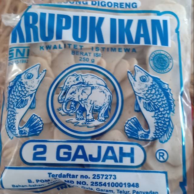 

Kerupuk ikan ukuran kancing
