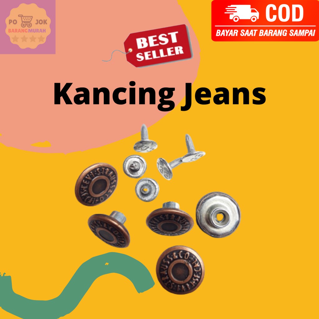 KANCING CELANA JEANS   PRIA WANITA