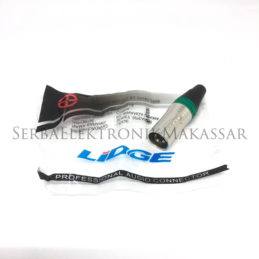 Jack XLR Plug Canon Lidge Jack Canon Lidge