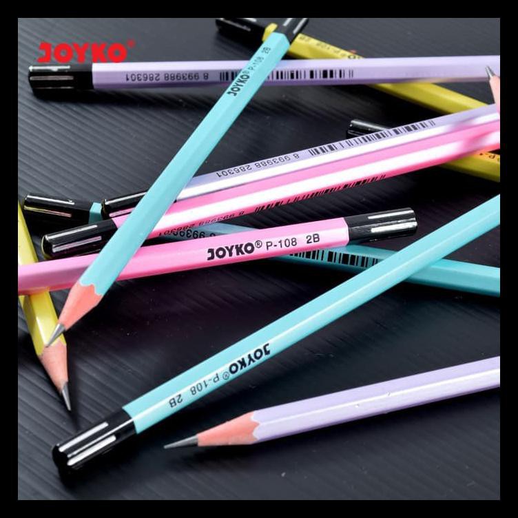 

Pencil / Pensil Joyko P-108 / 2B / Pearl / 1 Box 12 Pcs Bermutu