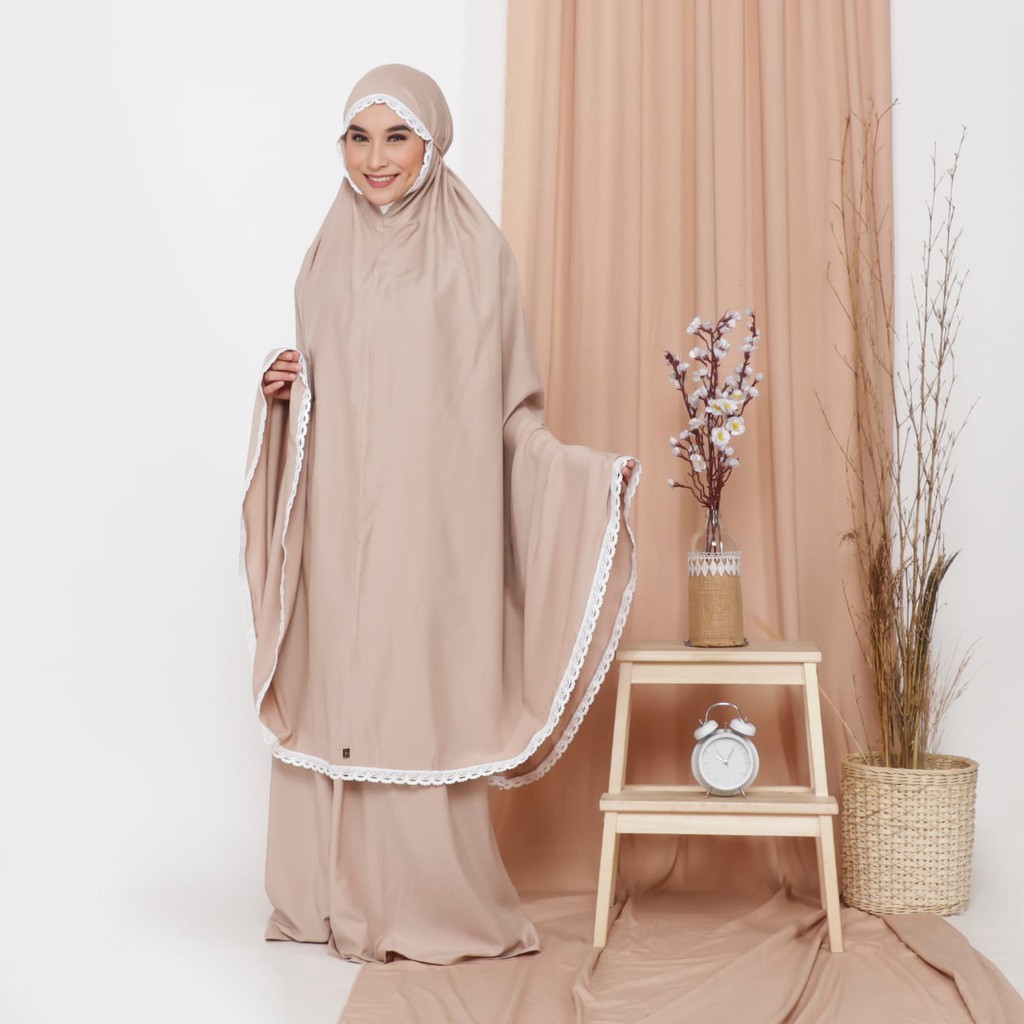 MUKENA JUMBO KATUN RAYON POLOS MUKENA BALI DEWASA TRAVELING