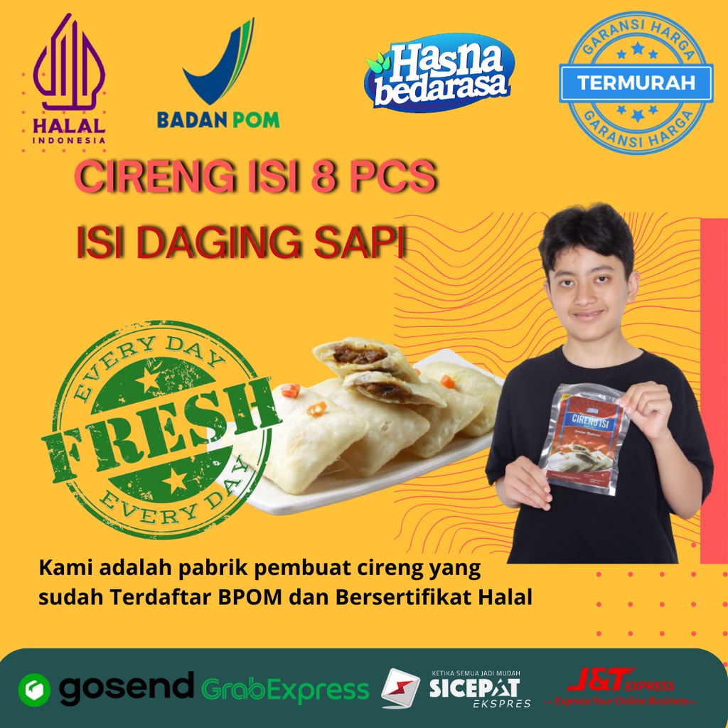 Cireng Isi Daging Sapi Pedas Jajanan Cemilan Khas  Bandung Hasna Bedarasa