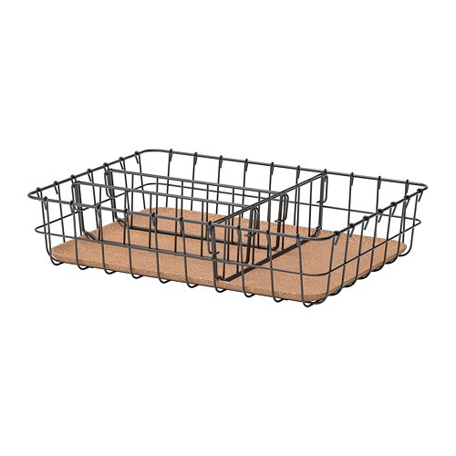 

Black Steel Desk Organizer Stationary 26x34x8cm