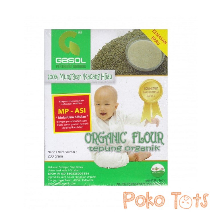 Gasol Organic Baby Food Tepung Makanan Organik untuk MPASI WHS