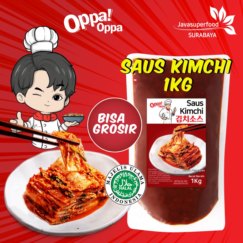 

Saus Instan Saus Kimchi Korea 1kg/ Sauce Kimchi Korea Saus Oppa!Oppa