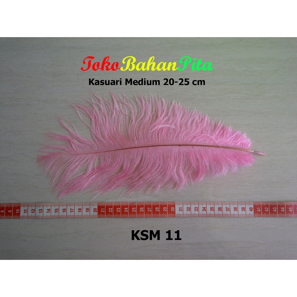 (1 HELAI) BULU DEKORASI 20-25cm KSM 11 | OSTRICH | BULU HIAS | BULU CRAFT | TOKO BAHAN PITA