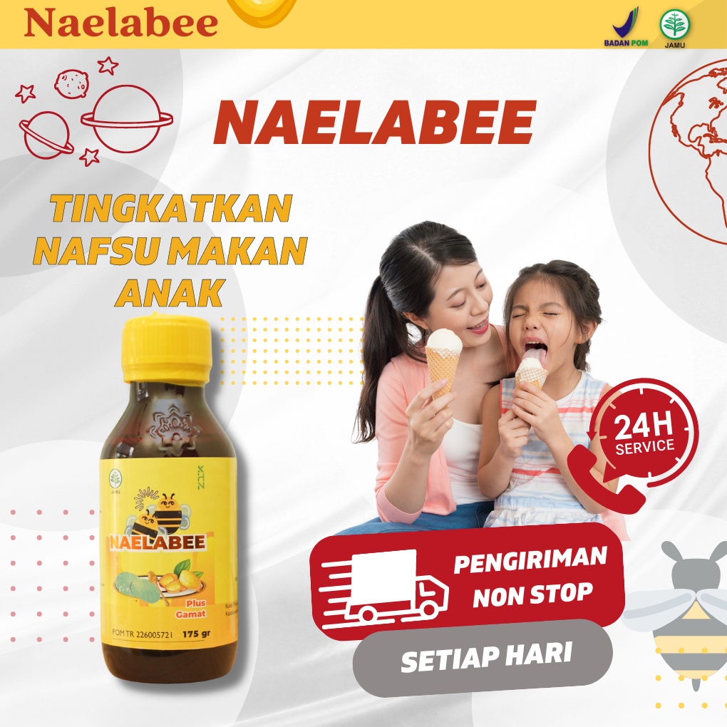 

Madu Herbal Naelabee - Madu Herbal Agar Anak Gampang Makan Madu Penambah Nafsu Makan Usia 2 Tahun Hingga 12 Tahun BPOM 100% Original