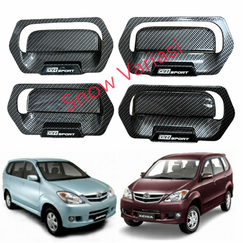 Outer Handle Cover Avanza Xenia Veloz 2003 2007 2010 2011 GR Sport Carbon