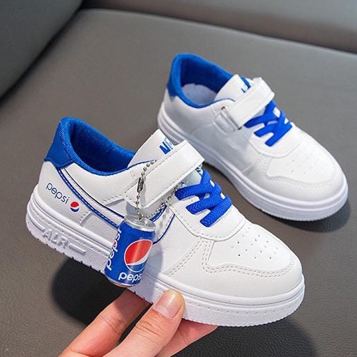 COLA PEPSI Sneakers Sepatu Anak Import Size 26-37 Usia 4-9 Tahun