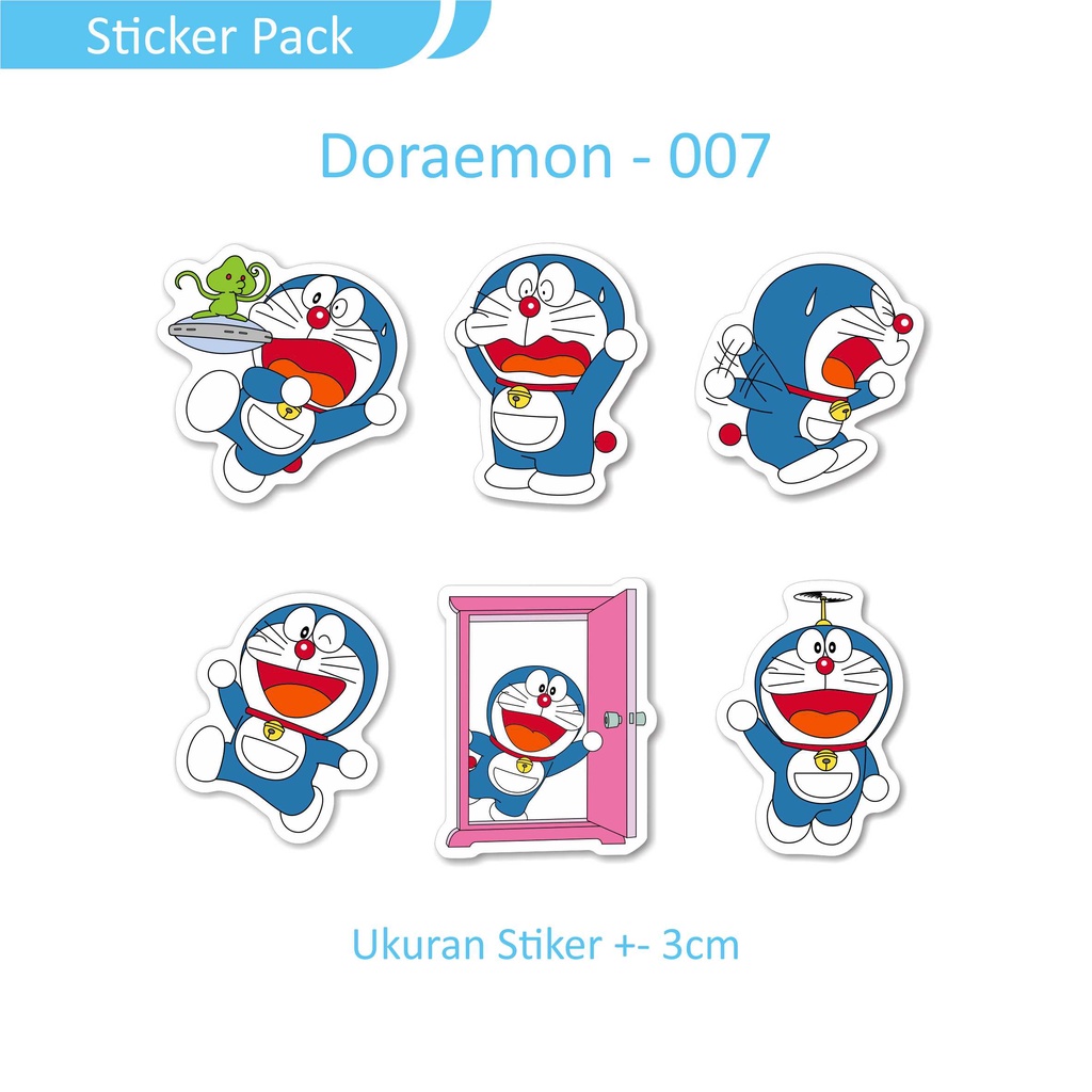 

STIKER LAPTOP DORAEMON STICKER PACK ISI 6 PCS KODE 002