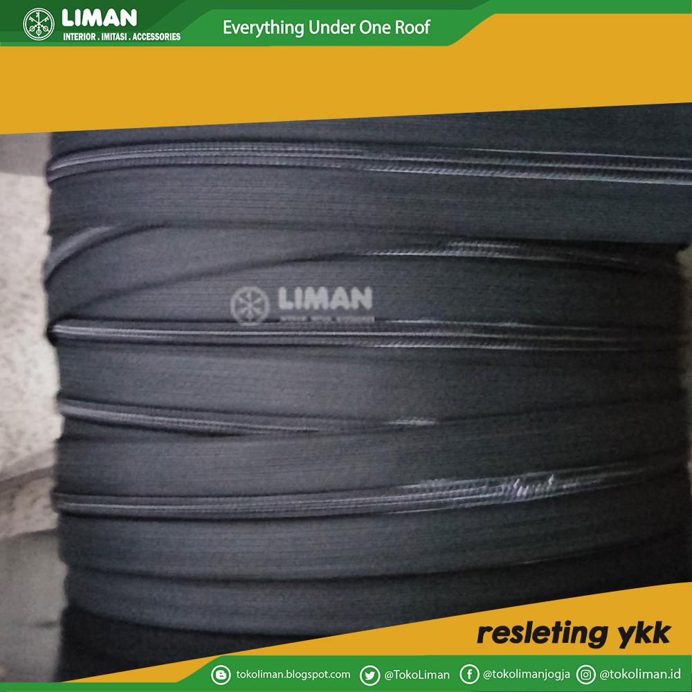 Resleting YKK No 5 / Rit no 5 Ykk (5 Meter)