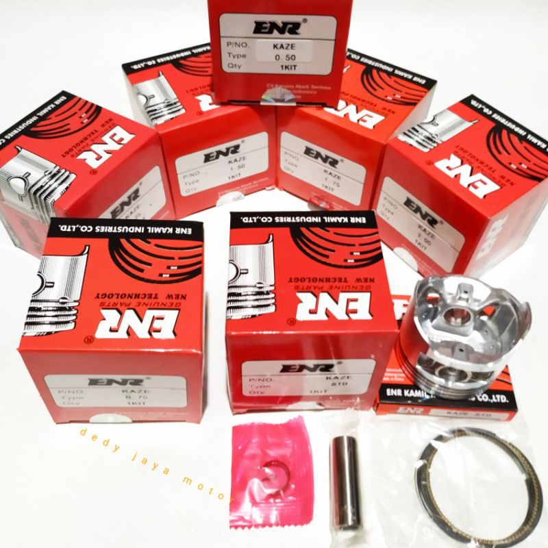 PISTON KIT KAZE,PNP,JUPITER Z NEWENR GENUINE PARTS TERSEDIA UKURAN STD 0.50.0.75.1.25.1.50.1.75.2.00