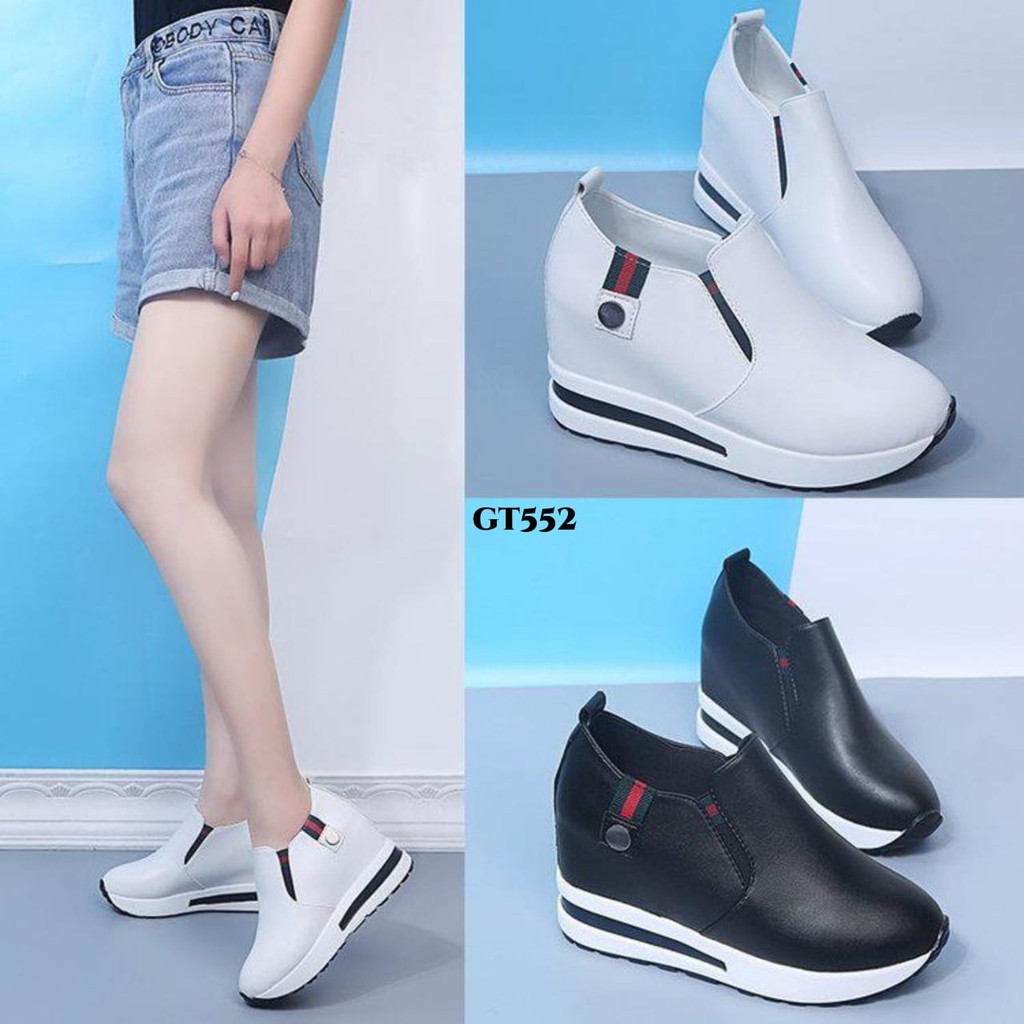 Wajib up 1 size PRF Sepatu Sneakers Wedges Fashion Korea GT552