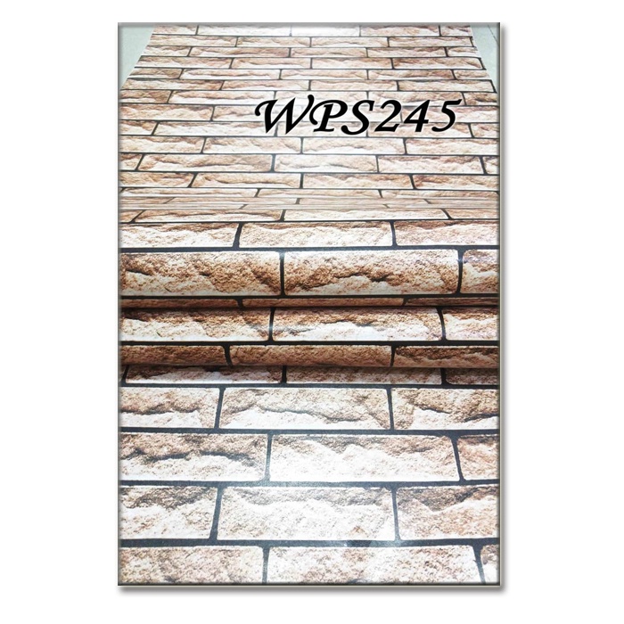 WPS245 BATA GOLD 3D WALLPAPER STICKER WALPAPER STIKER DINDING STIKER DINDING TEMBOK RETRO KLASIK CLA