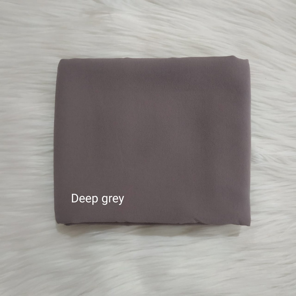 Bisa Cod Pasmina diamond 170x70cm / pashmina sabyan /pashmina diamond-Deep grey