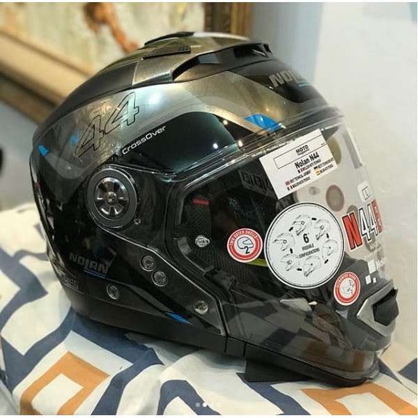 Excelent Helm Nolan N44 Evo Viewpoint N Com Sctratched Chrome