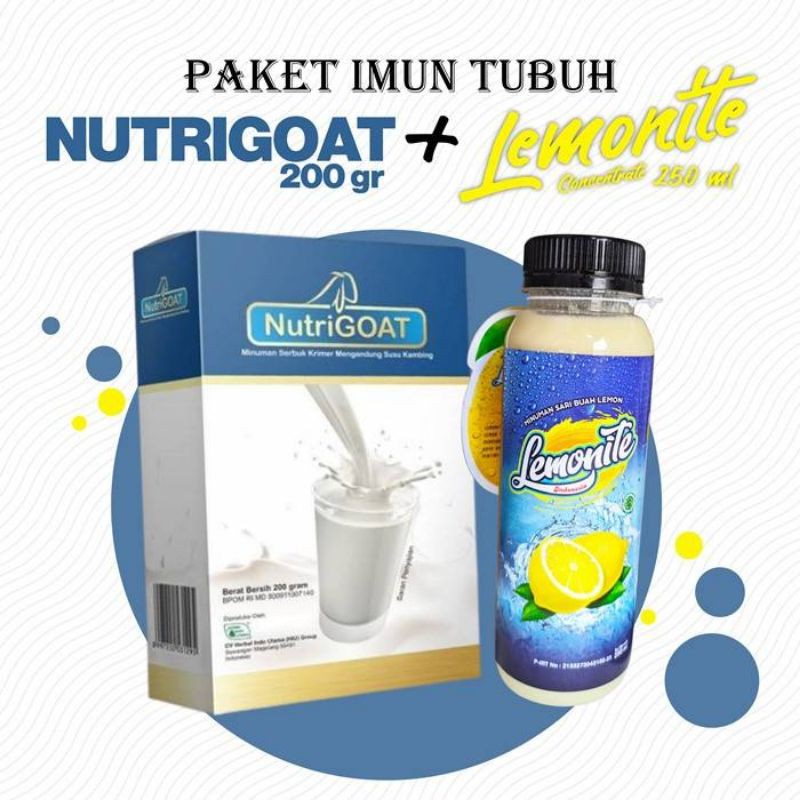 

Susu Nutrigoat 200gr + Lemonite concentrate 250ml (paket imun tubuh)