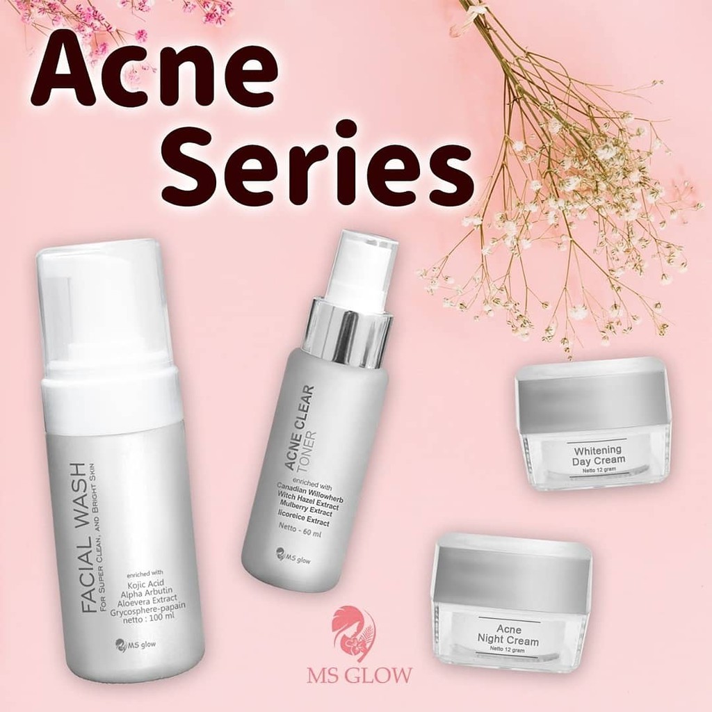 MS glow Paket wajah  &amp; Serum Wajah MS glow