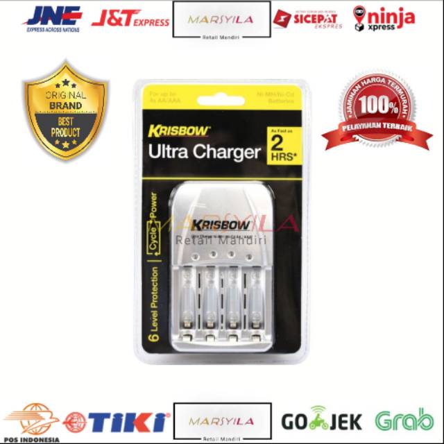 CASAN BATRE | CHARGER BATTREY KRISBOW AA / AAA | PENGISI DAYA BATREI