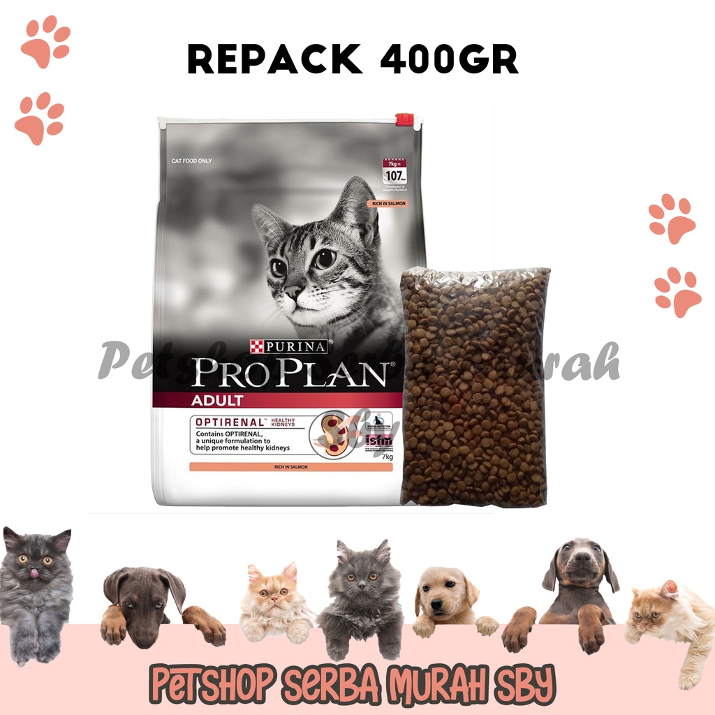 Pro Plan Adult Chicken Formula Repack 400gr - Makanan Kucing Kering Dewasa