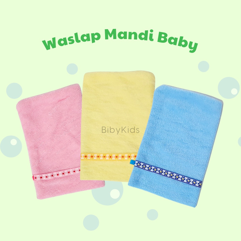 Washlap Bayi Waslap Baby Handuk Lap Tangan Perlengkapan Mandi Newborn Jari Peralatan Lahir Karakter