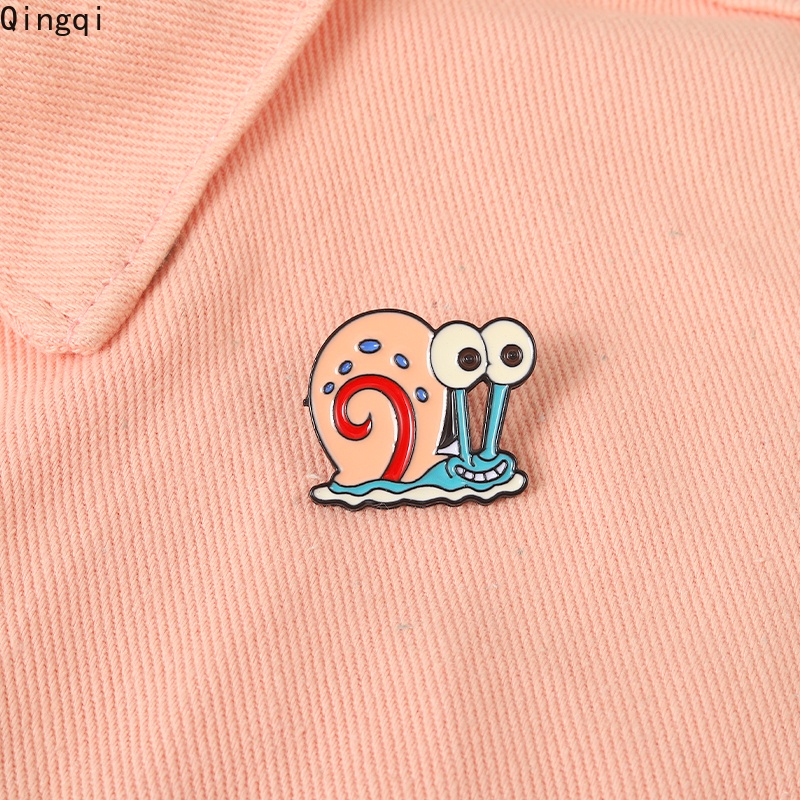 Bros Pin Enamel Desain Kartun Anime Siput Gary Untuk Anak