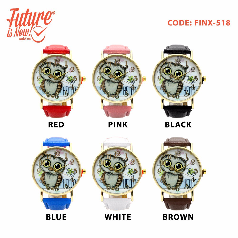 Jam Tangan Fashion Wanita Analog - Leather Strap - 6 Pilihan Warna - FINX-518