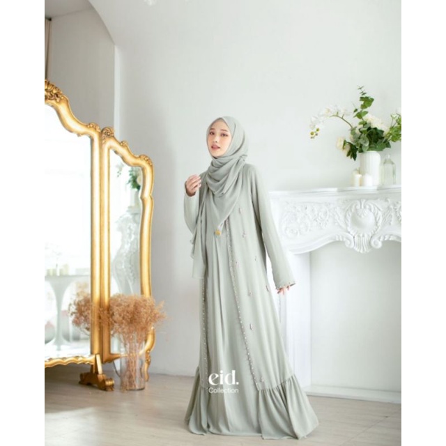 READY Rumelia Abaya by kazami store - gamis abaya ceruty dengan pearl denaf.outfit