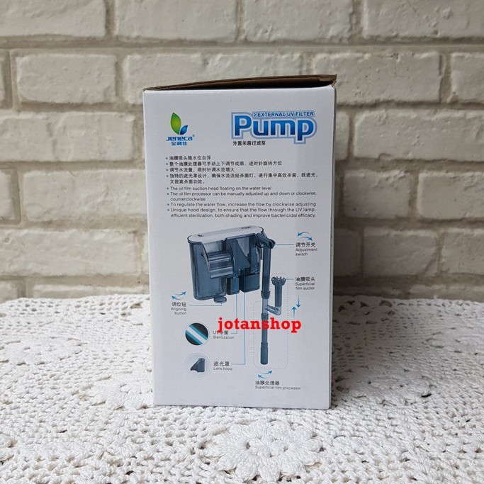 JENECA XP U1 SLIM Filter Gantung hang on plus lampu UV Aquarium Aquascape