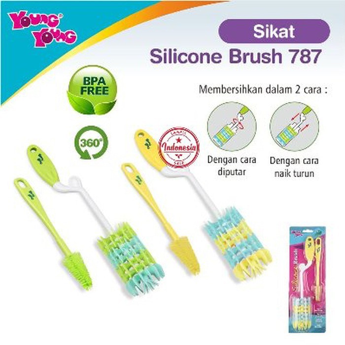 sikat botol young young / Silicone Brush 787