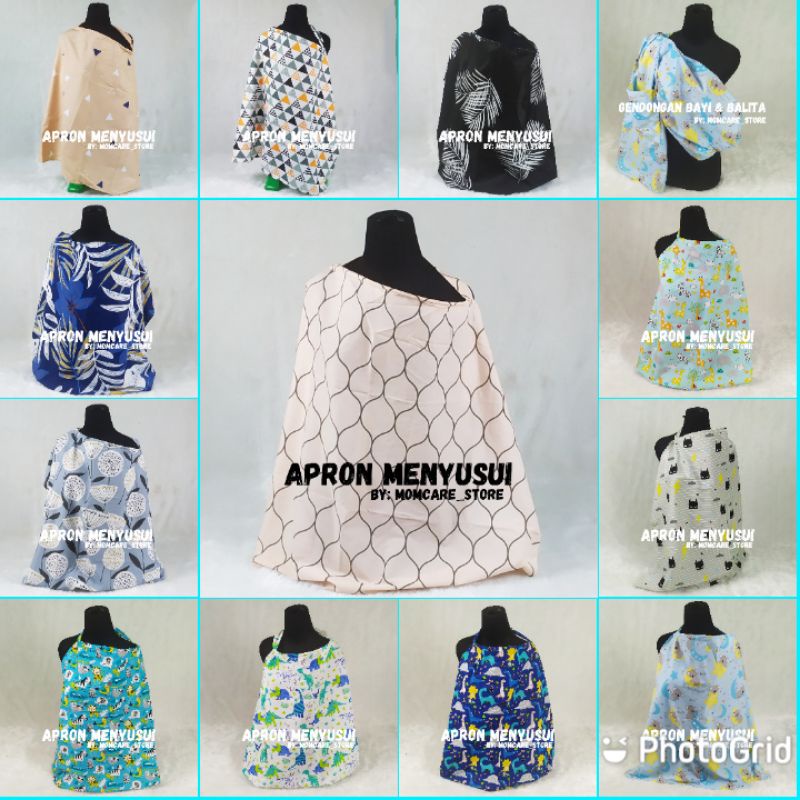 Apron menyusui - Nursing apron - kain penutup menyusui bayi