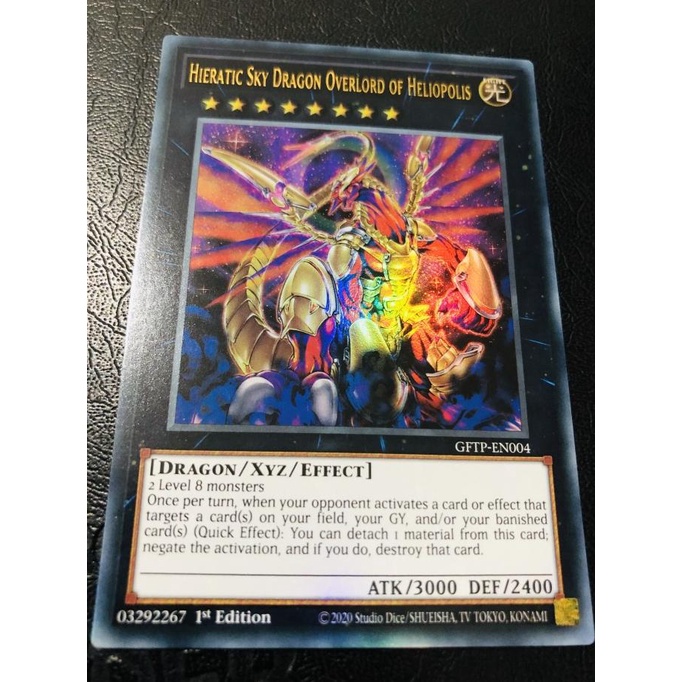 kartu yugioh original hieratic sky dragon overlord of heliopolis ultra