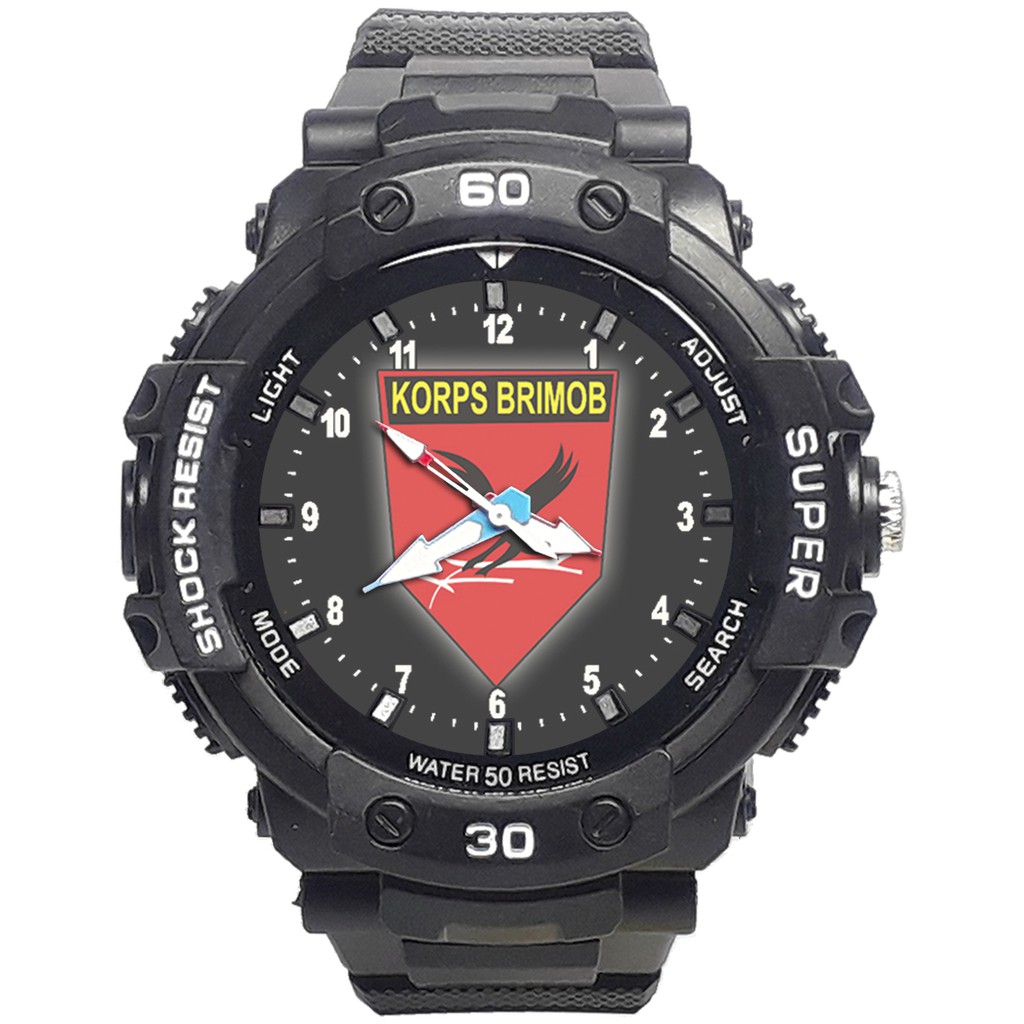 Jam Tangan  KORPS BRIMOB SPORT Bagus