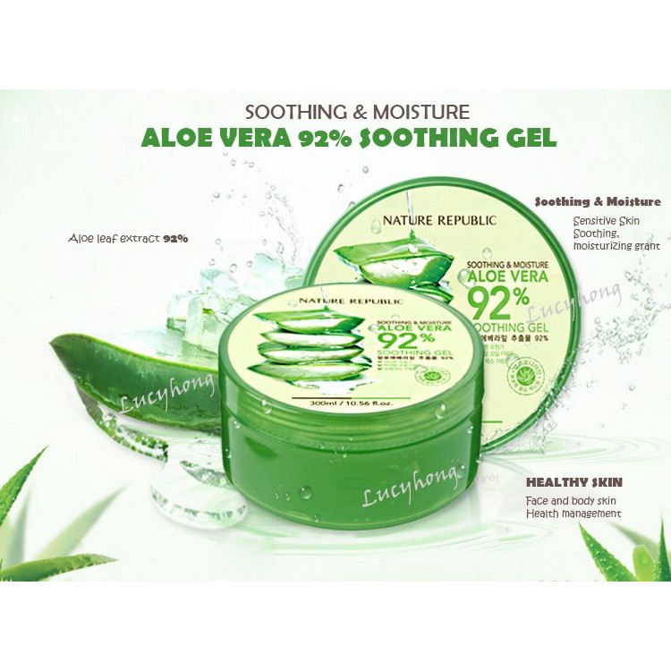 

Nature Republic Aloe vera 92 ORI 100% Asli + bubble wrap tebal