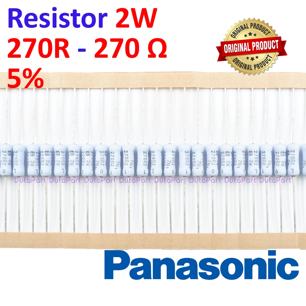 Resistor 270 Ohm 2 Watt 5% ORIGINAL PANASONIC 2W 270R HIGH QUALITY