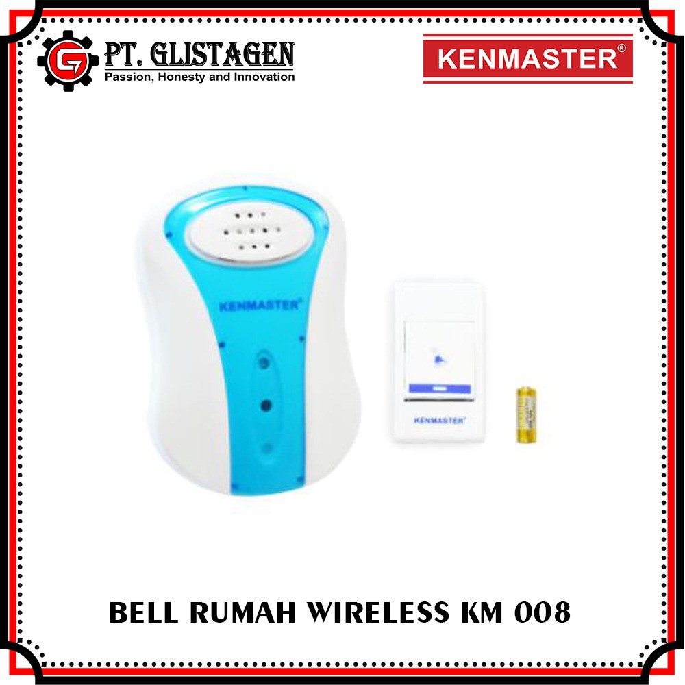 BELL PINTU PAGAR RUMAH DOORBELL WIRELESS KENMASTER KM 008