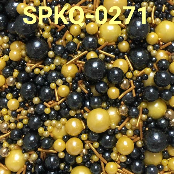 

SPKQ-0271 SPRINKLES SPRINKLE SPRINGKEL 250GR MUTIARA HITAM KUNING TERMURAH