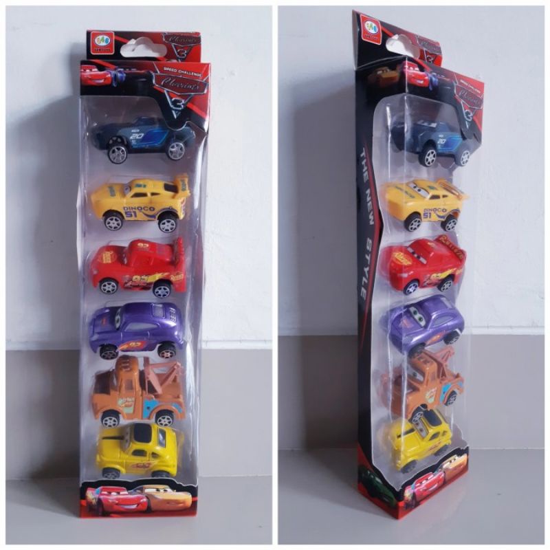 Mainan Set Cars Mobil Figure - Paket Diecast Karakter Kartun Anak