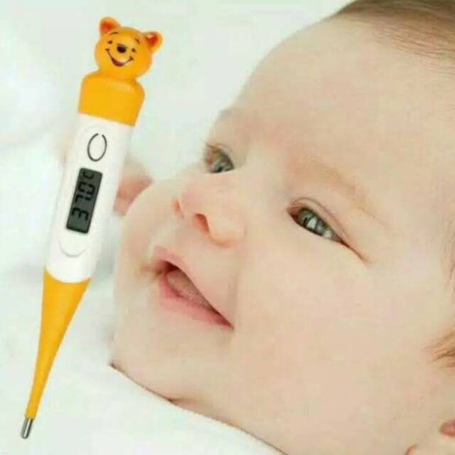 Thermometer Kartun Cartoon Karakter Digital Kesehatan Anak Murah