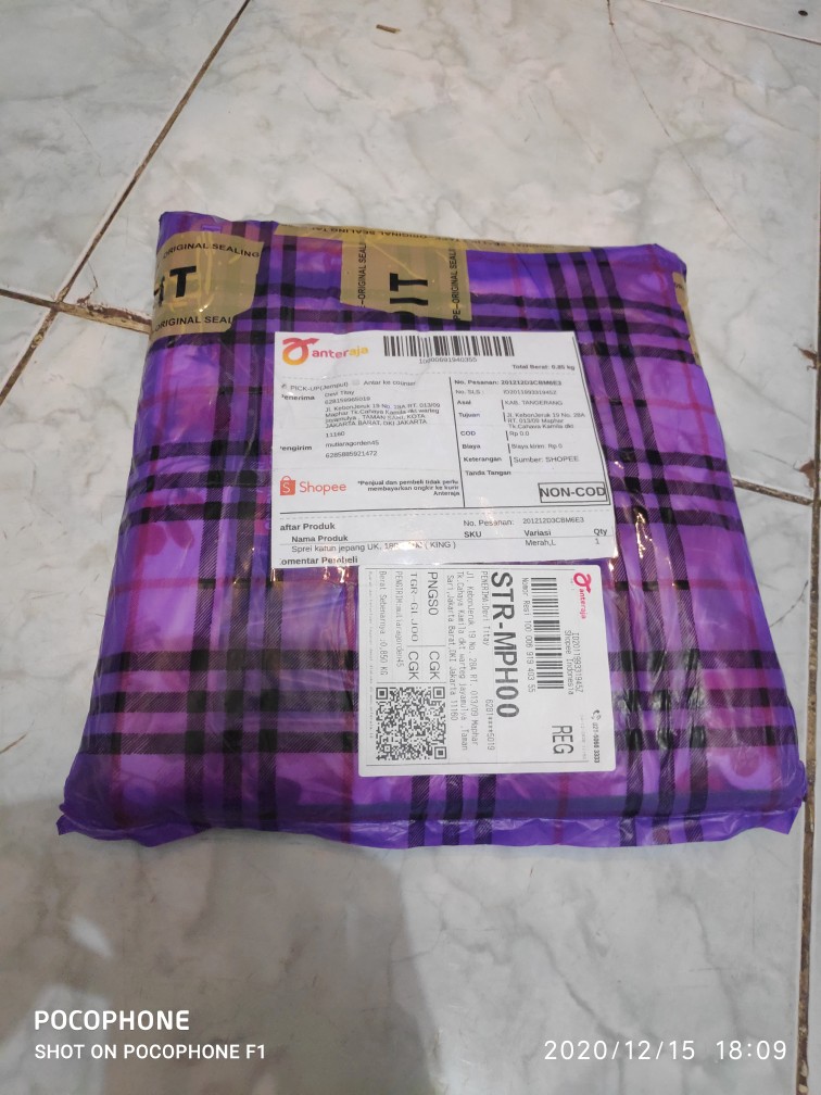 Sprei Katun Jepang Uk. 180 × 200 ( King )