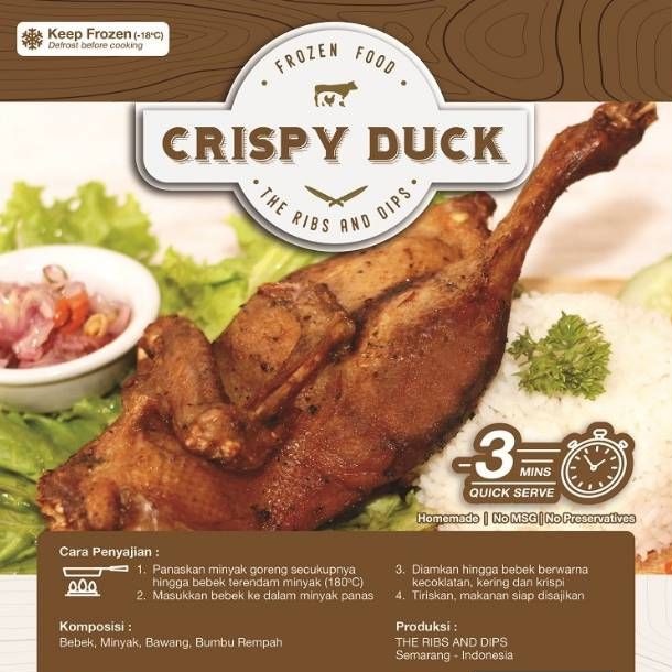 

Crispy Duck ready-to-fry 1/2 ekor