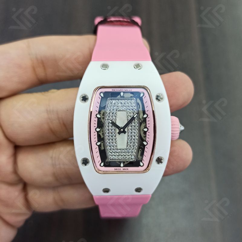 JAM TANGAN WANITA RM07 AUTOMATIC CERAMIC SUPER GRADE