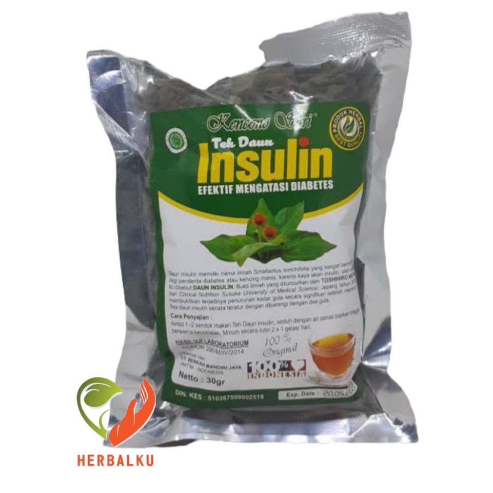 

Teh Daun insulin Curah || Kencono sari 40gr