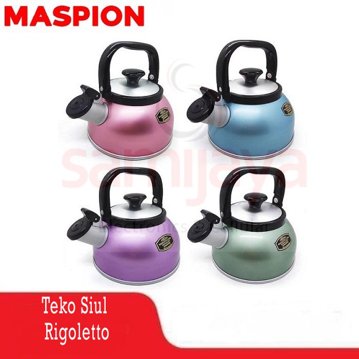 Jual Teko Bunyi Teko Siul Maspion Rigoleto Rigoletto Anodized 5 Liter Warna Random Shopee 5451