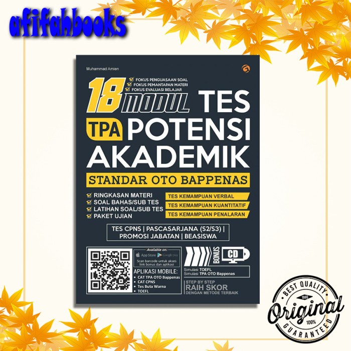

✨COD✨ 18 MODUL TES TPA POTENSI AKADEMIK STANDAR OTO BAPPENAS