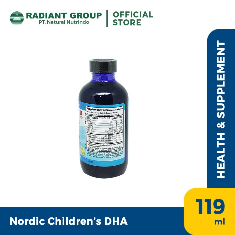 NORDIC NATURALS CHILDREN'S DHA 119ML - STRAWBERRY TASTE