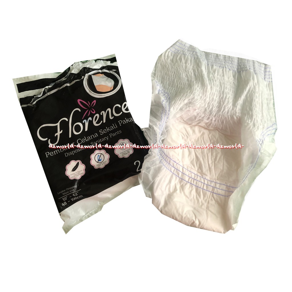 Florence 2pcs Pembalut Celana Sekali Pakai Disposable Sanitary Pants Plorence Florences