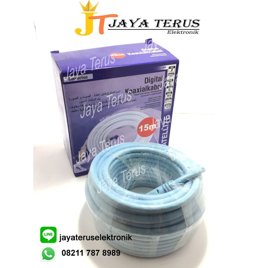 Kabel antena TV 15 meter/ kabel antena